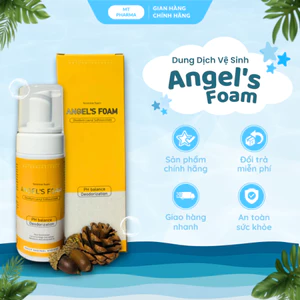 Dung Dịch Vệ Sinh Nam Nữ Angel's Foam Chiết Xuất Thiên Nhiên Khử Mùi Làm Sạch Dịu Nhẹ Chai 150ml