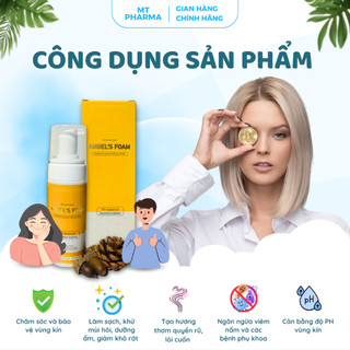 Dung Dịch Vệ Sinh Nam Nữ Angel's Foam Chiết Xuất Thiên Nhiên Khử Mùi Làm Sạch Dịu Nhẹ Chai 150ml