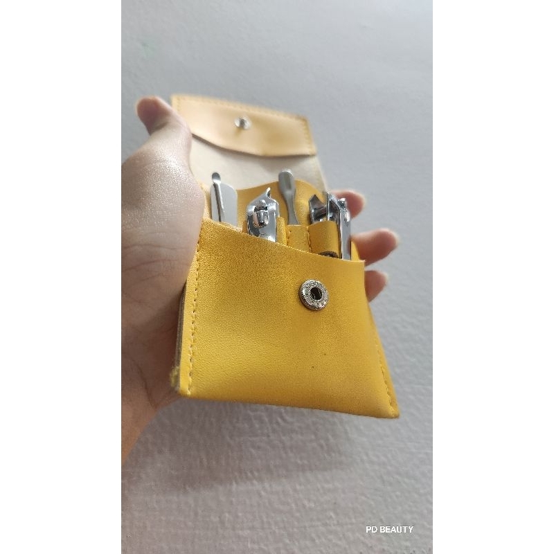 Bộ bấm móng 7 món bao da Mèo con cute