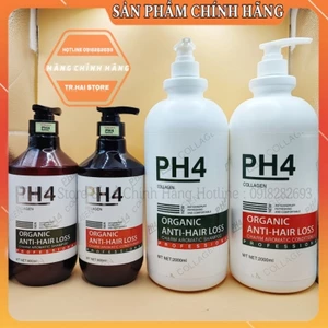 Cặp dầu gội đầu và dầu xả PH4 800ml, 2000ml phù hợp với mọi loại da đầu hương nước hoa lưu hương lâu.