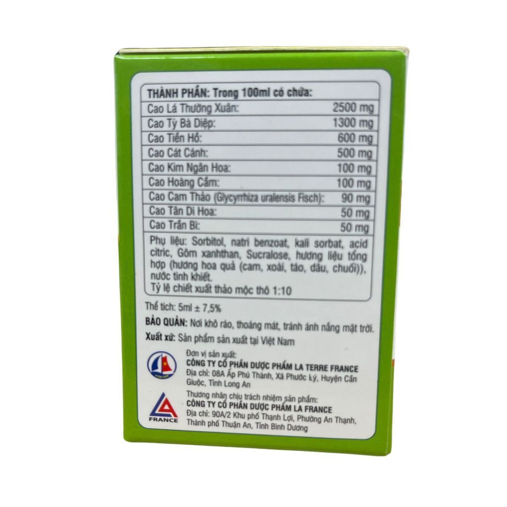 Ảnh Siro Lapota dạng gói hỗ trợ bổ phế, thanh đờm, giảm đau họng, tăng cường hệ miễn dịch 4