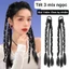 Tóc Giả Tết Dây Cột Gồm 3 Dây Tết Tóc Phong Cách Hàn Quốc (Giá 1 Bên) QiQiShop