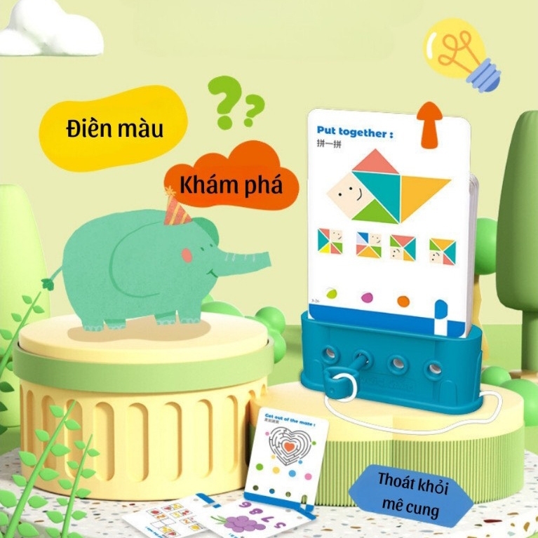Đồ chơi giáo dục chìa khóa thông minh 3 cấp độ rèn luyện trí tuệ tư duy logic cho bé từ 3-5 tuổi
