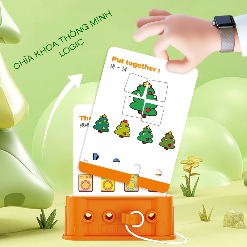 Đồ chơi giáo dục chìa khóa thông minh 3 cấp độ rèn luyện trí tuệ tư duy logic cho bé từ 3-5 tuổi