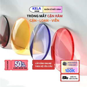 Tròng Kính Cận Râm Kela House Nhiều Màu Thời Trang Phản Quang Chống UV Chống chói Chống Lóa