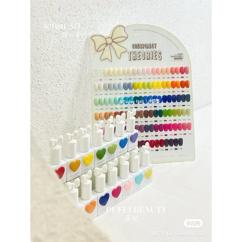 Set sơn gel MACARON 58 màu. tặng base top, bảng màu. Sơn cao cấp chính ...