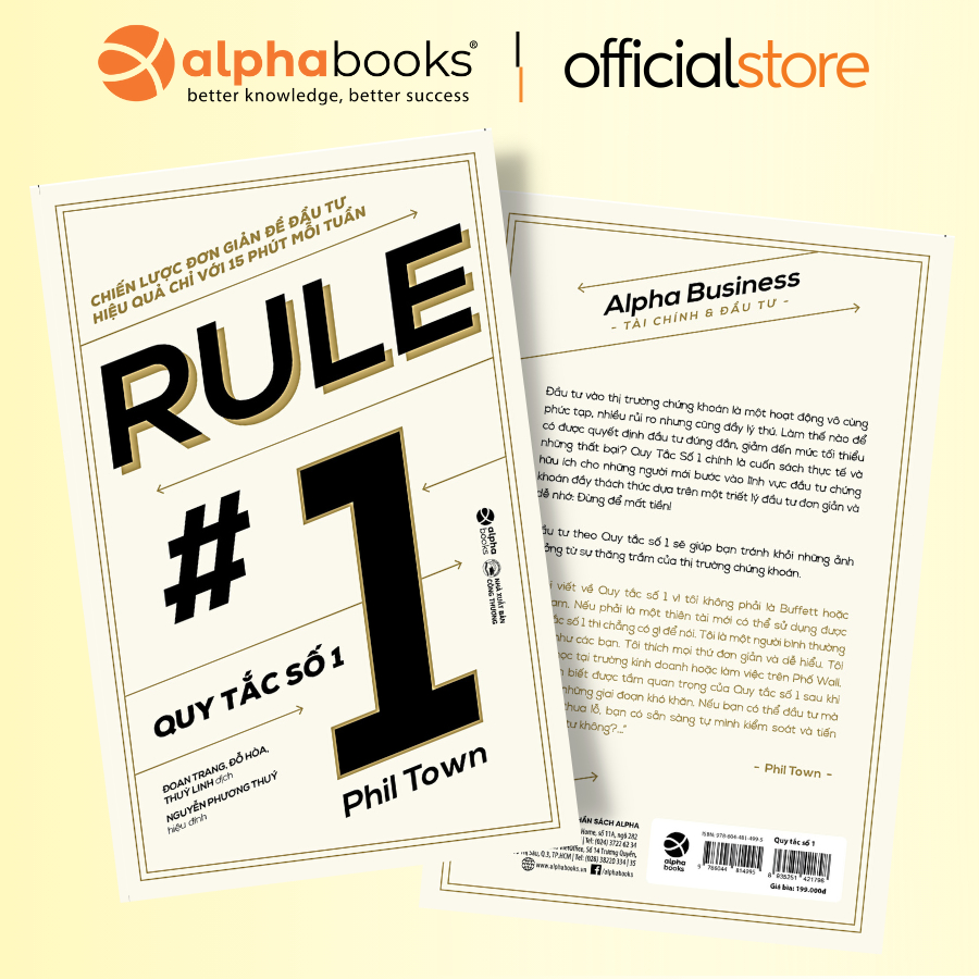 Sách - Rule #1 - Quy Tắc Số 1 - Chiến Lược Đơn Giản Để Đầu Tư Hiệu Quả ...