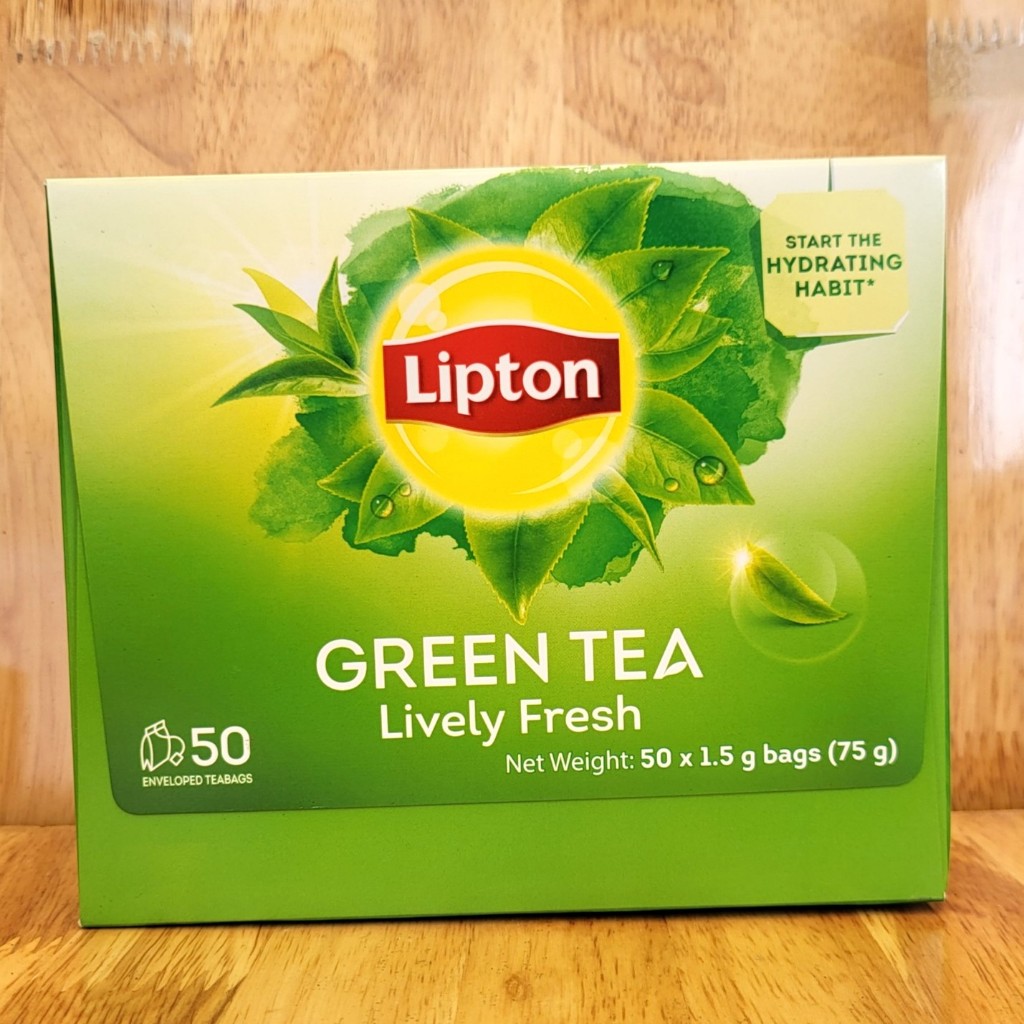 LIPTON [HỘP XANH LÁ LỚN 75gram / 50 túi lọc] TRÀ XANH TƯƠI MỚI [VN ...