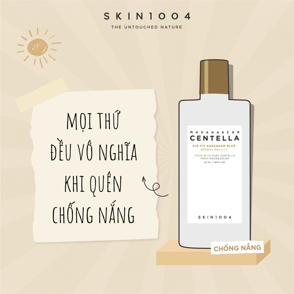 Ảnh Kem Chống Nắng Skin1004 Madagascar Centella Air-Fit Suncream Plus 50ML & 20ML 2