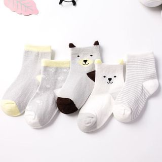 SET 5 ĐÔI TẤT LƯỚI CỔ CAO CỰC XINH CHO BÉ TỪ SƠ SINH