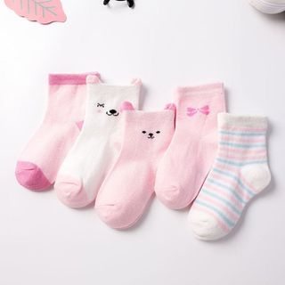 SET 5 ĐÔI TẤT LƯỚI CỔ CAO CỰC XINH CHO BÉ TỪ SƠ SINH