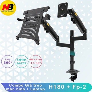 H180 + FP2 / Combo Gía Đỡ LapTop/ MacBook 10 - 17'' inch - Gía Đỡ Màn Hình Máy Tính 17 - 30 inch