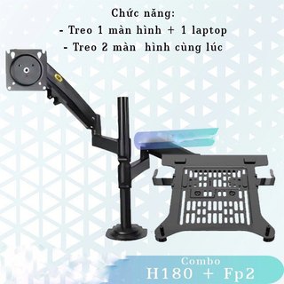 H180 + FP2 / Combo Gía Đỡ LapTop/ MacBook 10 - 17'' inch - Gía Đỡ Màn Hình Máy Tính 17 - 30 inch