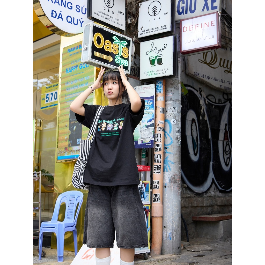 Ảnh Áo Thun TSUN MascotGang Tee - 5 Màu - [UNISEX] - In - Nam/Nữ - Local Brand - Streetwear - Đen/Trắng/Vàng/Hồng/Beige 2