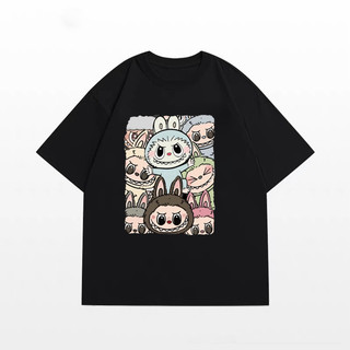 Áo thun unisex in hình LA BU BU dễ thương áo phông nam nữ form rộng tay lỡ chất thun mềm mịn mỏng nhẹ hot trendy
