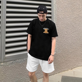 Áo phông nam nữ unisex form vừa Gấu nâu enjoy, áo thun tay ngắn cổ tròn cotton mềm mát - ta/tb2017
