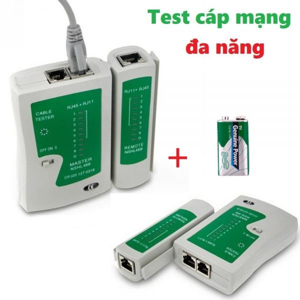 Hộp Test Cáp Mạng Đa Năng RJ-11 RJ-45 Tặng Kèm Pin 9V | Shopee Việt Nam
