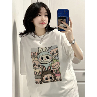 Áo thun unisex in hình LA BU BU dễ thương áo phông nam nữ form rộng tay lỡ chất thun mềm mịn mỏng nhẹ hot trendy