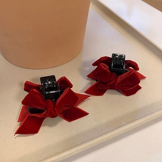 Kẹp Tóc Nơ Bằng Nhung, Voan Nhiều Mẫu. Phong Cách Thu Đông Dễ Thương Cho Nữ