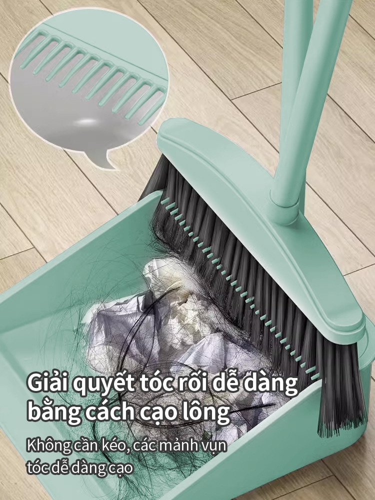 ICON Bộ Chổi Quét Nhà Kèm Hốt Rác Cán Dài | Shopee Việt Nam