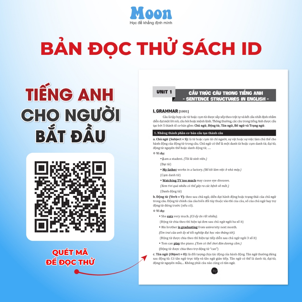 Ảnh Sách Tiếng Anh cho người bắt đầu cô Trang Anh ôn luyện thi THPTQG 2024 | Sach ID 2