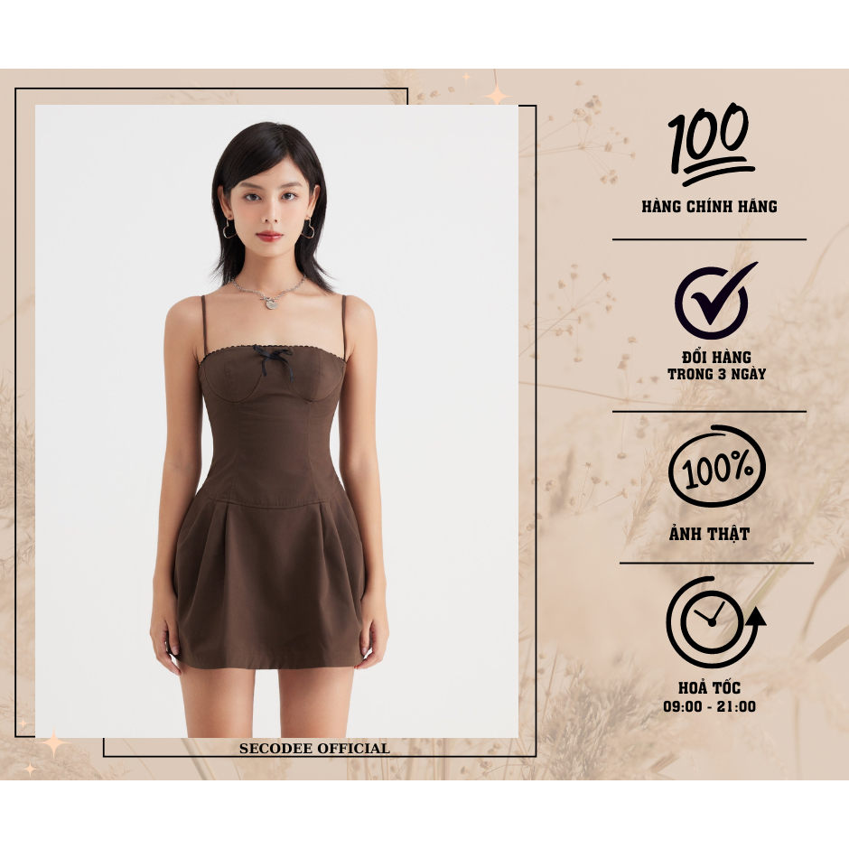 Đầm body sexy dáng ngắn dự tiệc chữ A quây ngực | YELLOW DRESS | SECODEE