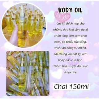 Dầu Dưỡng Thể Body Oil Bóng Mượt Dưỡng Ẩm Giúp Da Căng Mượt Mịn Màng Chống Khô Da Làm Mềm Da