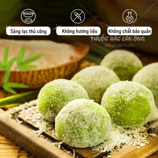 Cốm xanh, hạt lưu khô, bột khoai, cùi bưởi khô, bột báng, bột năng, đường đen, bột béo, trân châu - nguyên liệu tự chọn