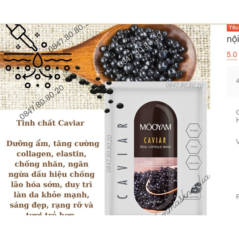 Mặt Nạ Tinh Chất Mooyam Essence Mask Dưỡng Da Đàn Hồi Sáng Mịn Cấp Ẩm Chống Lão Hóa. 1 miếng