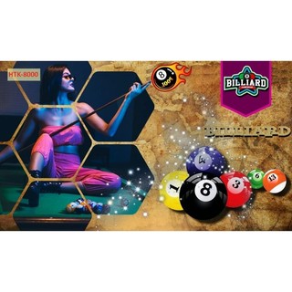 Tranh trang trí quán bi-a, quán billiards, club bida tranh 3D dán tường in trên chất liệu vải lụa(shop tặng kèm keo dán)