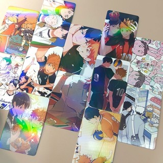Card Haikyuu Lomo Hologram Bo Góc Hộp Anime 50-55 Tấm Timo QT68