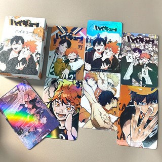 Card Haikyuu Lomo Hologram Bo Góc Hộp Anime 50-55 Tấm Timo QT68