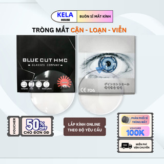 [Nhận Cắt Sẵn Theo Yêu Cầu] Tròng Mắt Kính Cận Loạn Viễn Kela Đổi Màu Thời Trang Chống tia UV Chống Ánh sáng Xanh