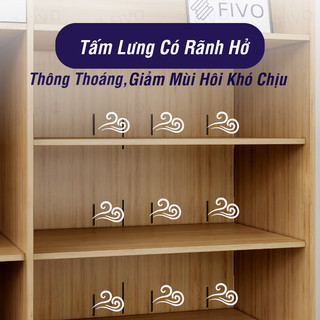[Freeship HCM] Tủ Giày Gỗ Cánh Lật Thông Minh FIVO FS55 Gỗ Chống Ẩm, Tiết Kiệm Không Gian, Dễ Dàng Lắp Đặt