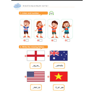 Combo Bài tập bổ trợ nâng cao Tiếng Anh - Lớp 4 Tập 1 + Tập 2 ( Lẻ Tùy Chọn Hoặc Combo)
