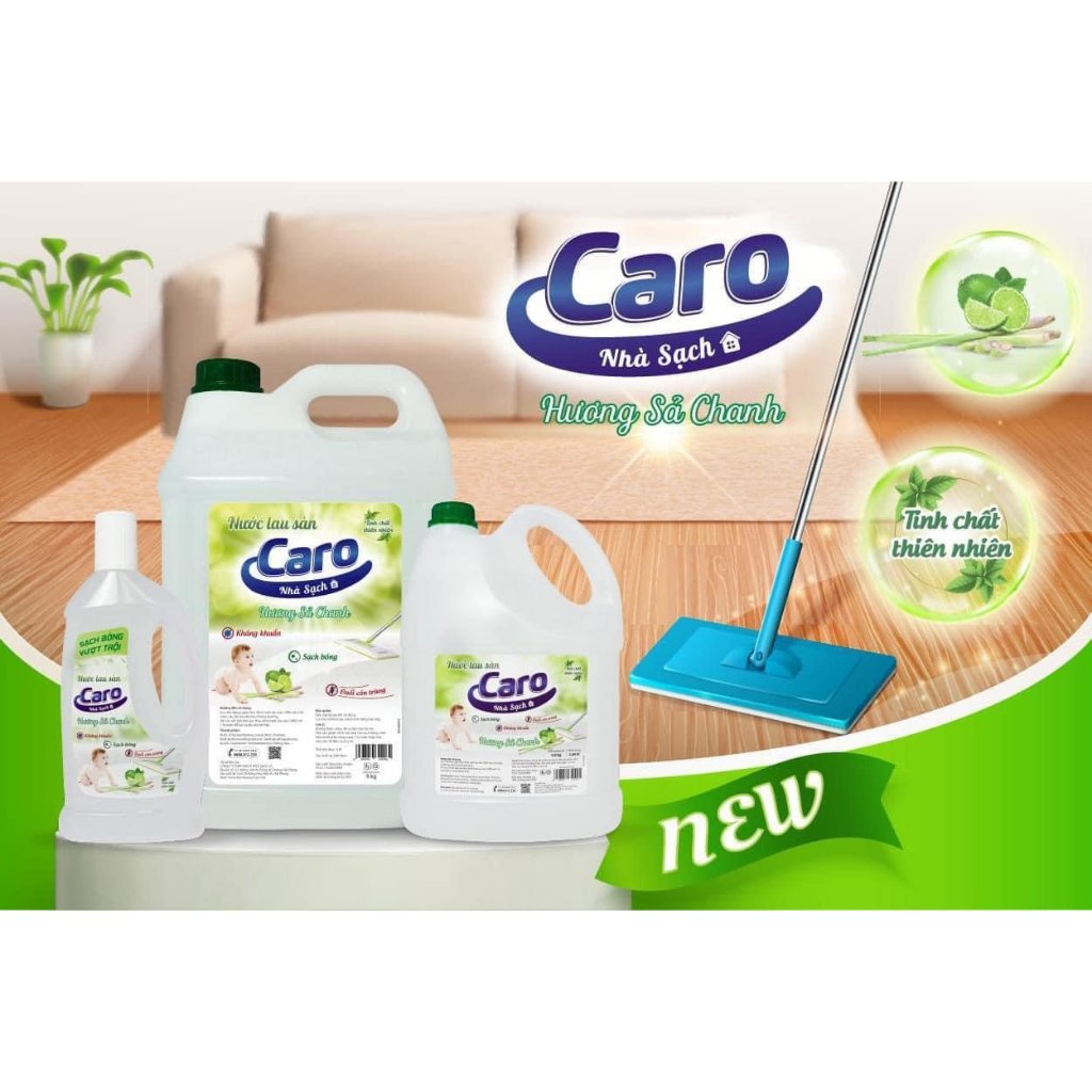 Ảnh Nước lau sàn Senny / Caro hương chanh xả 3.8kg 2