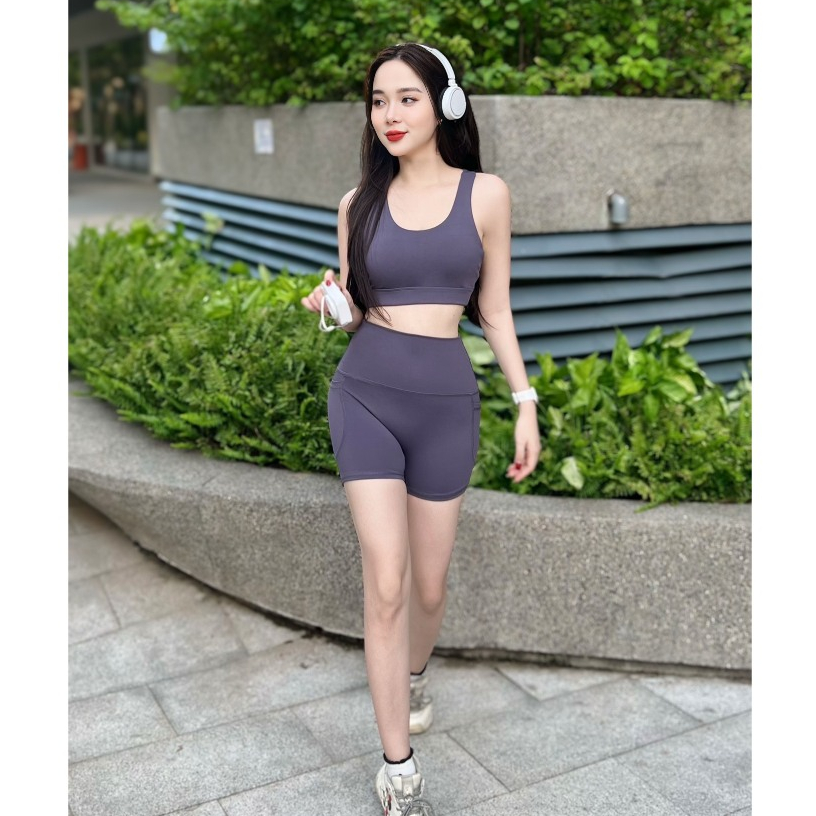 Bộ đùi  áo bra quần thể thao tậo gym, zumba, erobic
