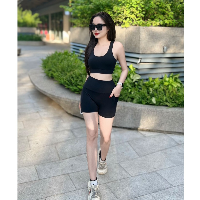 Bộ đùi  áo bra quần thể thao tậo gym, zumba, erobic