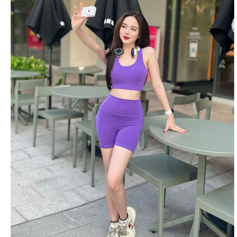 Bộ đùi  áo bra quần thể thao tậo gym, zumba, erobic