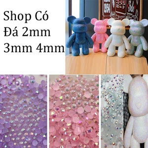 Đá 4mm 4li 50gram 5k viên đá 4mm đá đính Bearbrick, đính móng tay và trang trí các đồ khác