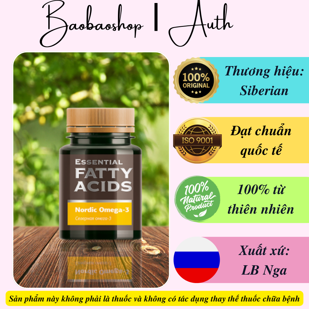 Thực phẩm bảo vệ sức khỏe Essential Fatty Acids Nordic Omega-3 - Sức ...