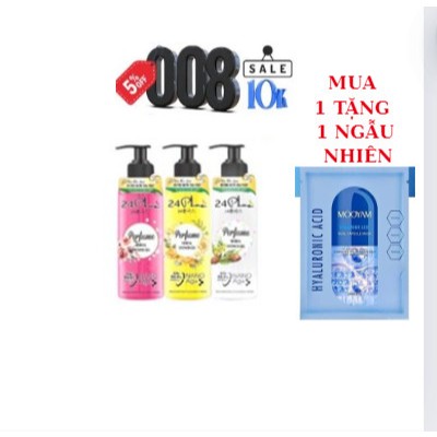 Gel tắm thảo dược hương nước hoa Pháp Vàng 24Plus 850ml