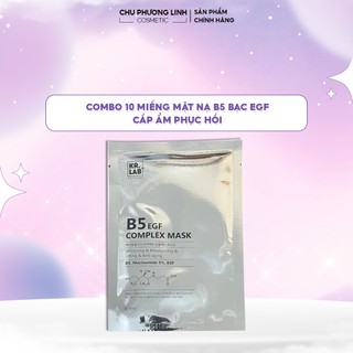 Combo 10 Miếng Mặt Nạ B5 Bạc EGF - Phuc hồi da, dưỡng ẩm, làm dịu da MP0347