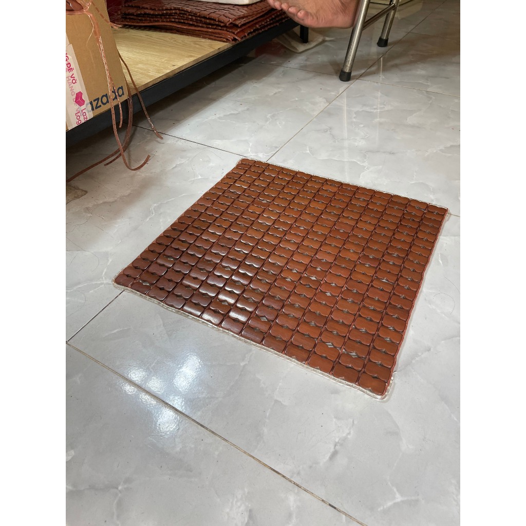 Lót ghế văn phòng 40x40cm, làm trừ cây trúc, mát, thoáng, bền, sạch