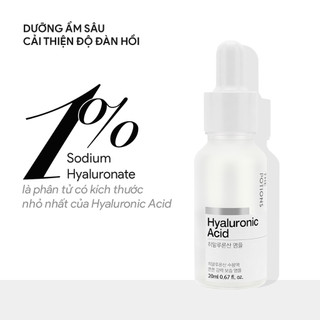 Tinh Chất Ha Cấp ẩm, Dưỡng ẩm Cho Da Căng Bóng The Potions Hyaluronic Acid Ampoule 20ml