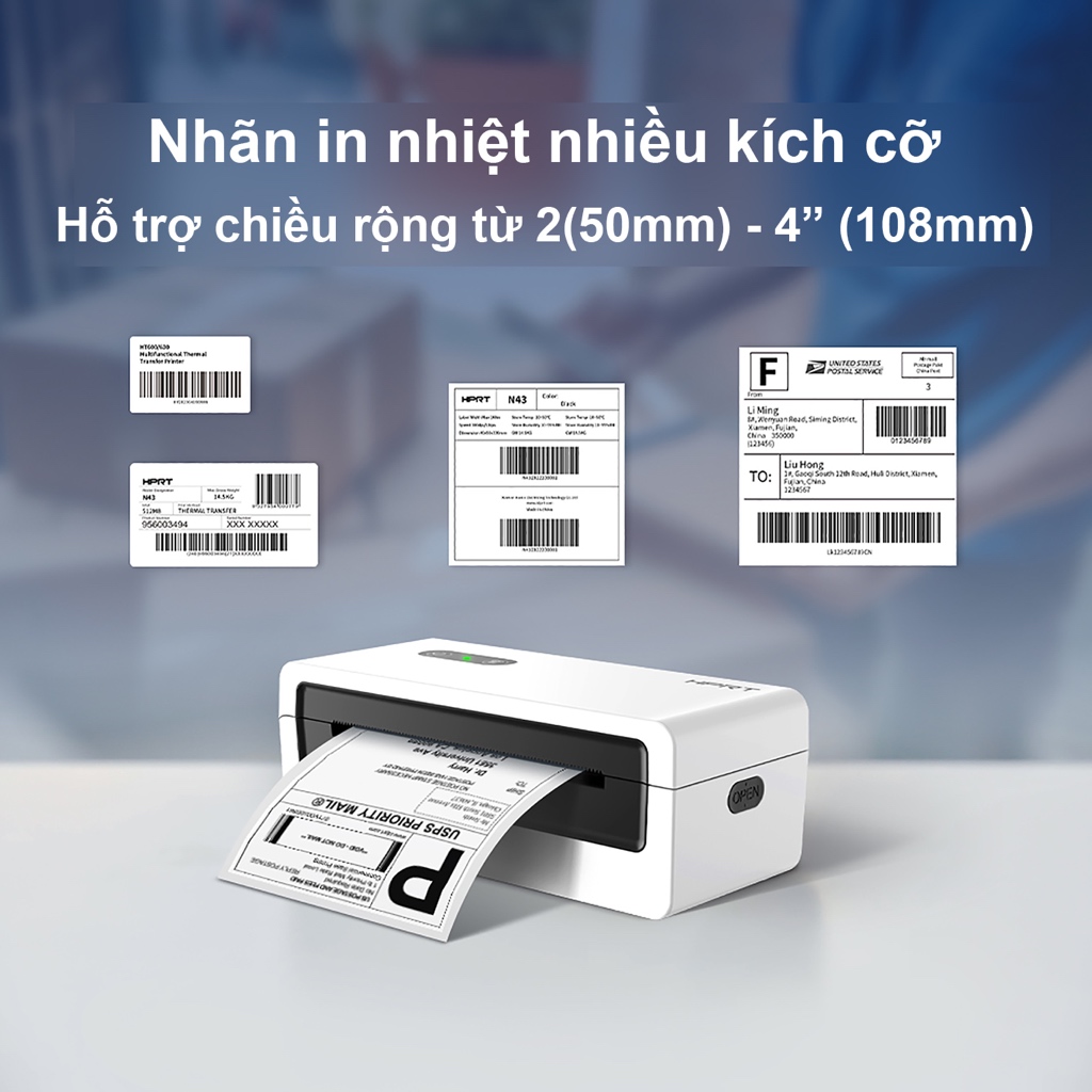 Máy in tem vận chuyển HPRT N43BT - Hỗ trợ đắc lực cho nhà bán hàng