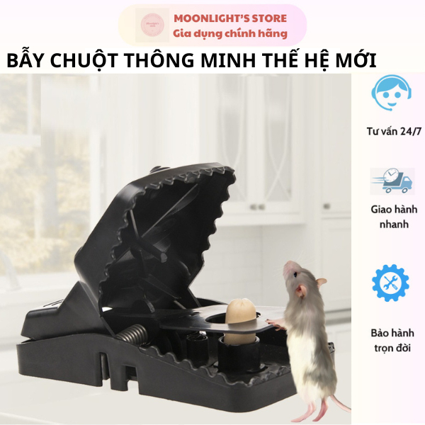 Bẫy Chuột Thông Minh Thế Hệ Mới Kèm Lò Xo Đàn Hồi Với Độ Nhạy Cao Bẫy Chuột Nhắt Chuột Đồng