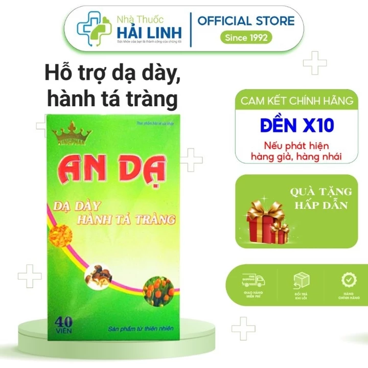 Viên uống An Dạ⚡Chất lượng vàng⚡Hỗ trợ bệnh đau dạ dày, tá tràng