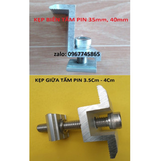 (Combo 10 Bộ) Kẹp biên, kẹp giữa tấm pin mặt trời 3cm 3.5cm 4cm