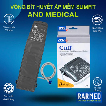 Vòng bít máy đo huyết áp AND, vòng bít slimfit máy huyết áp A&D Medical
